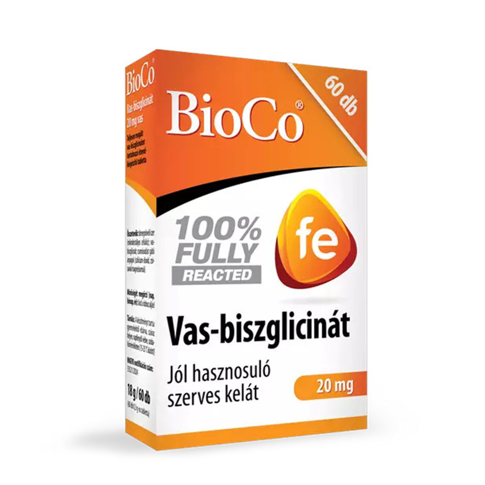 BIOCO Vas-biszglicinát 20mg tabletta (60db)
