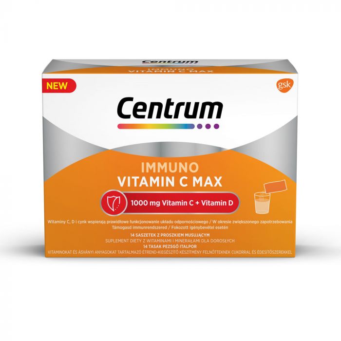 CENTRUM Immuno C Max pezsgőpor felnőtteknek (14db)