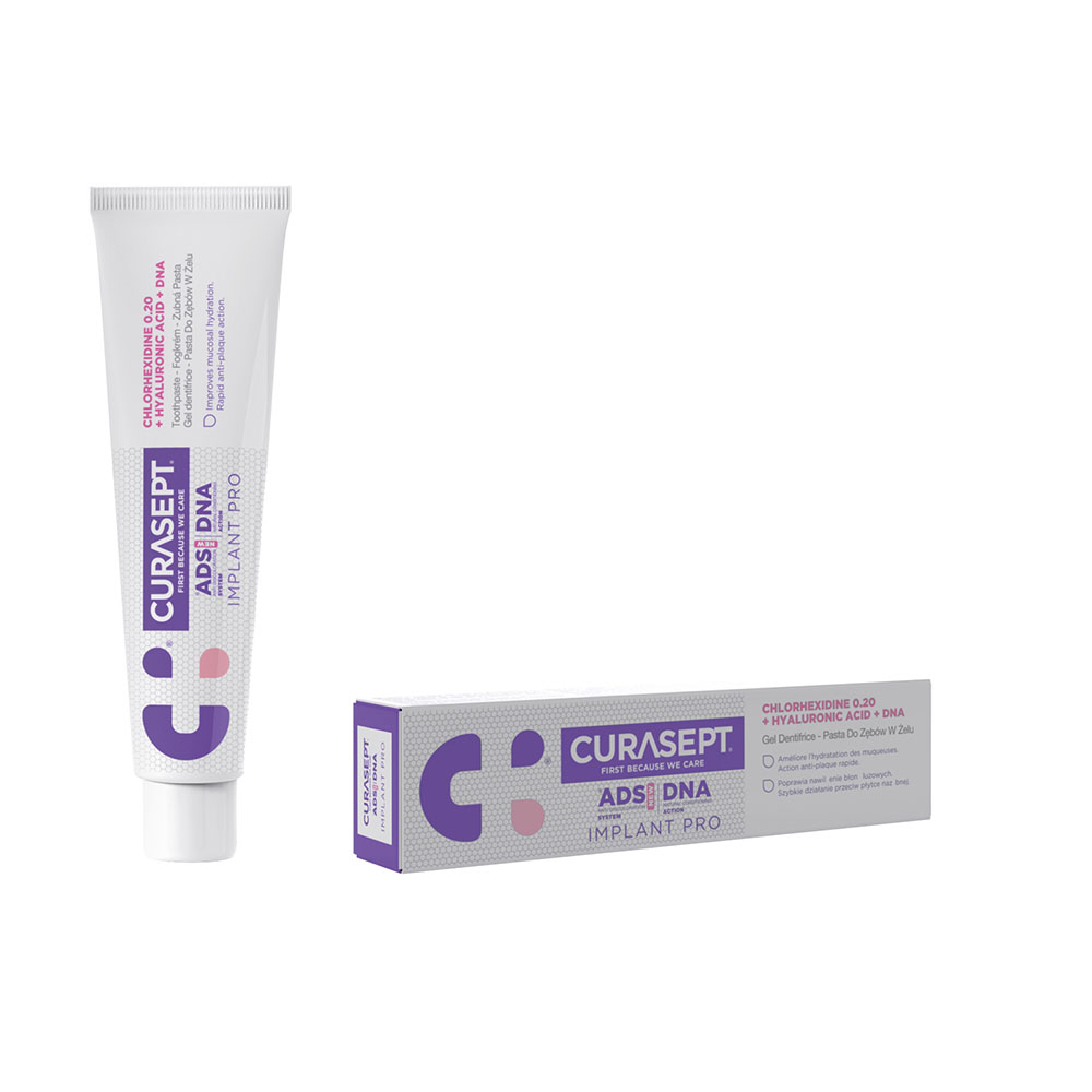 CURASEPT ADS DNA IMPLANT PRO fogkrém gél (0,20% CHX+HA) (75ml)