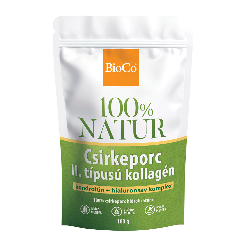 BIOCO 100% NATUR csirkeporc II. típusú kollagén por (100g)