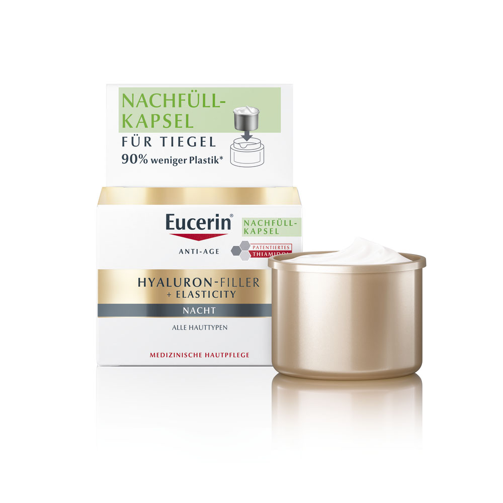 EUCERIN Hyaluron-Filler + Elasticity bőrtömörséget regeneráló éjszakai krém utántöltő (50ml)