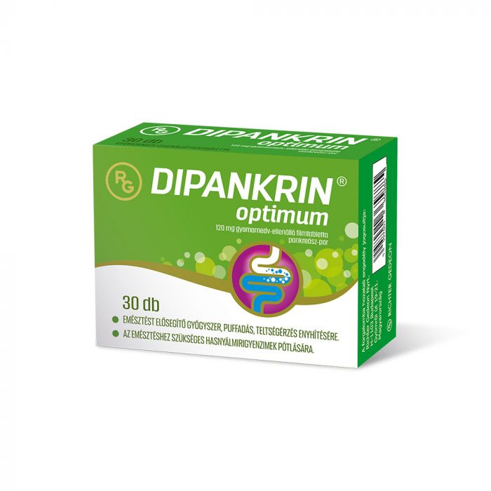 DIPANKRIN Optimum 120mg gyomornedv-ellenálló tabletta (30db)