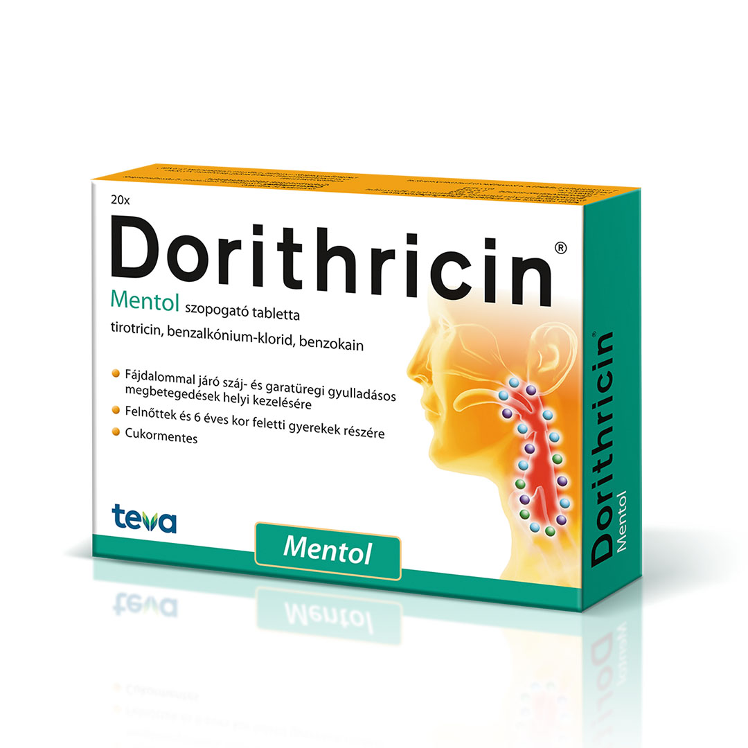 DORITHRICIN Mentol szopogató tabletta (20db)