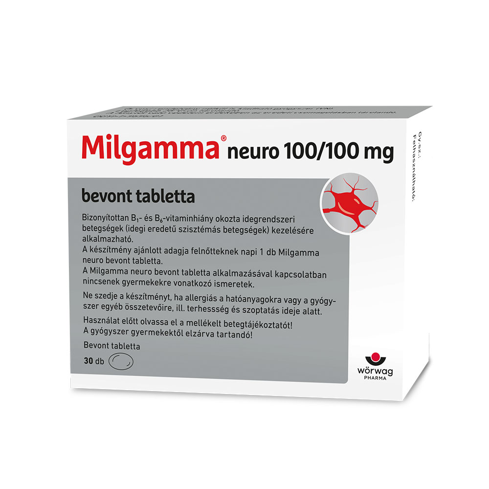 MILGAMMA Neuro 100/100 mg bevont tabletta (30db)