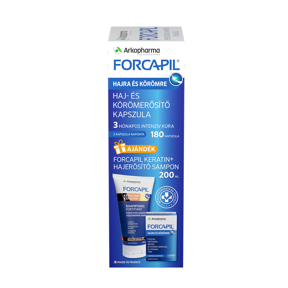 FORCAPIL Promóciós csomag kapszula és sampon (180db+200ml)