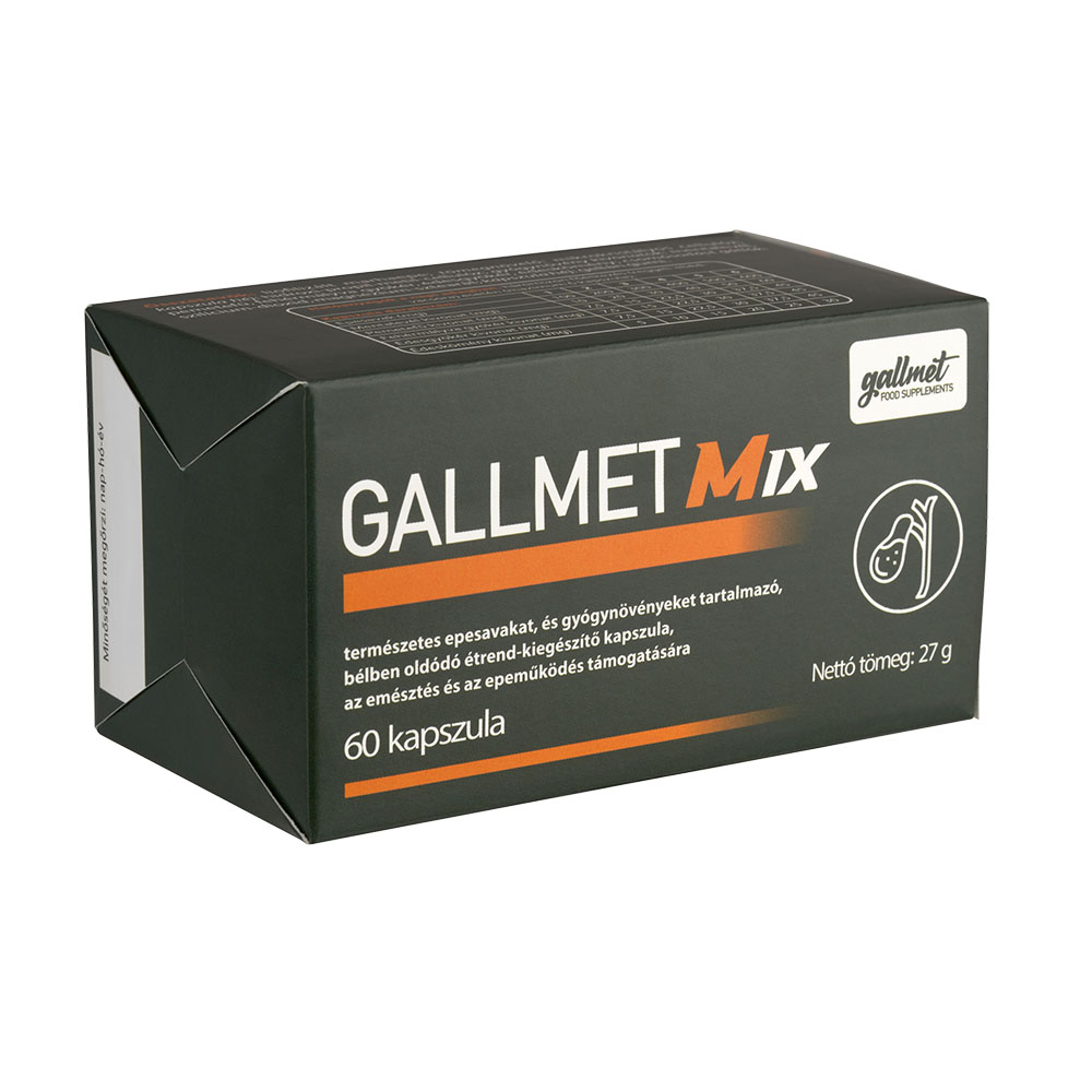 GALLMET-Mix epesav és gyógynövény kapszula (60db)