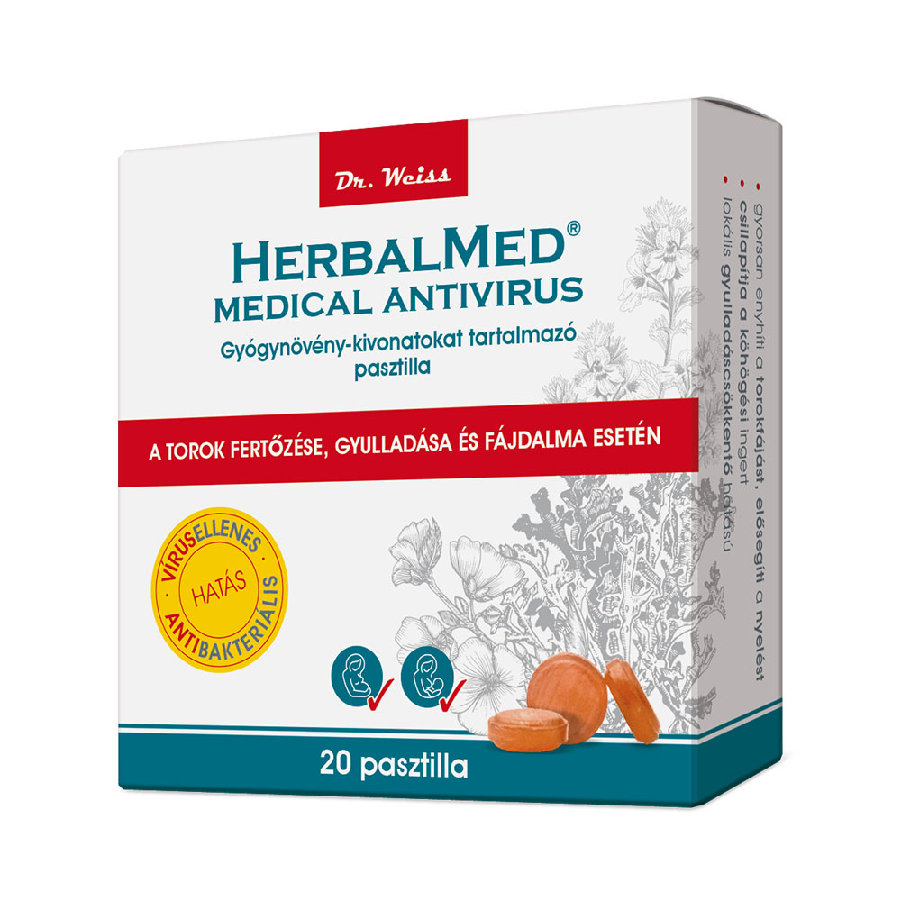 HERBALMED Medical Antivírus pasztilla (20db)