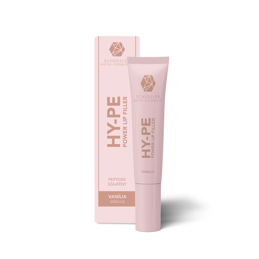 SHÜSSLER HY-PE Volumennövelő peptides ajakbalzsam - vanília (10ml)