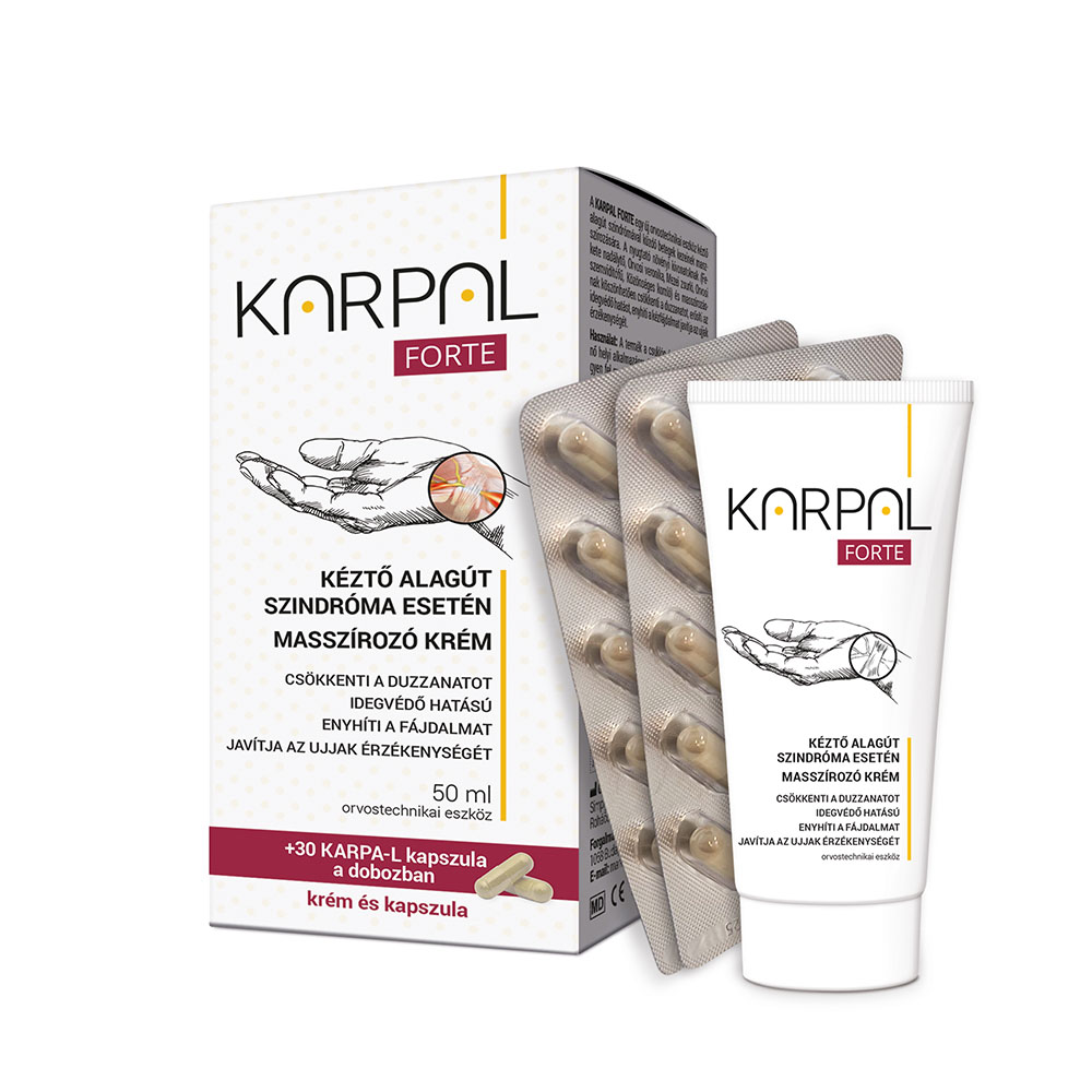 KARPAL Forte masszírozó krém + Karpa-L kapszula (50ml+30db)