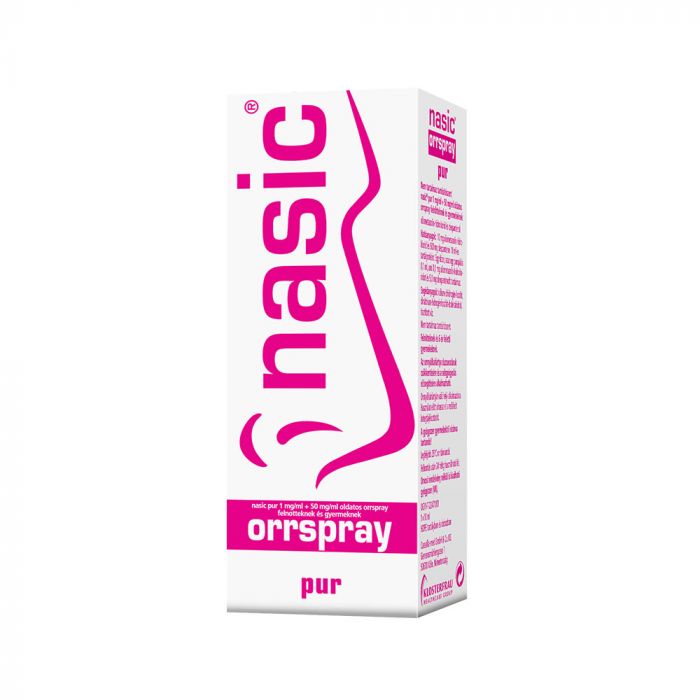 NASIC Pur 1 mg+50 mg/ml oldatos orrspray felnőtteknek és gyermekeknek (10ml)