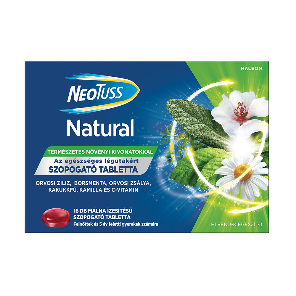 NEOTUSS Natural szopogató tabletta (16db)