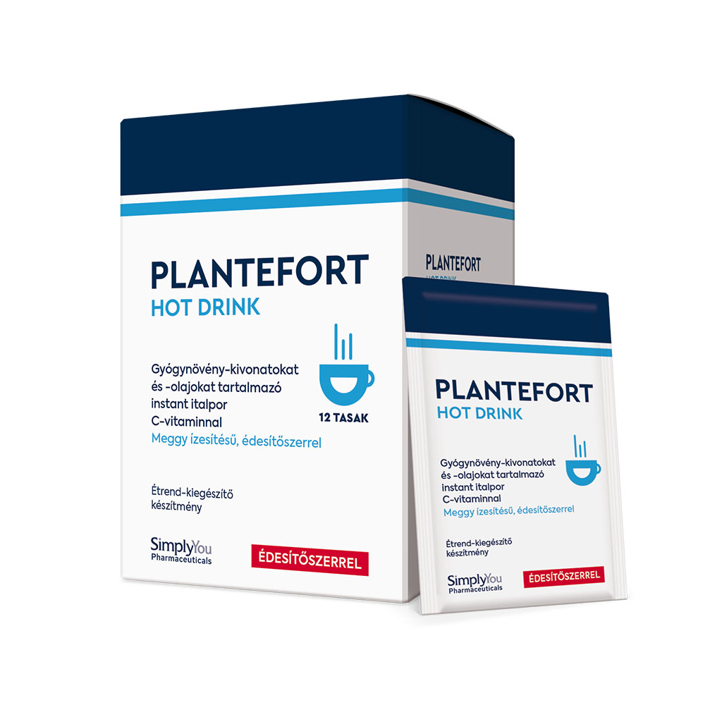 PLANTEFORT Hot Drink instant italpor meggy ízű (12db)
