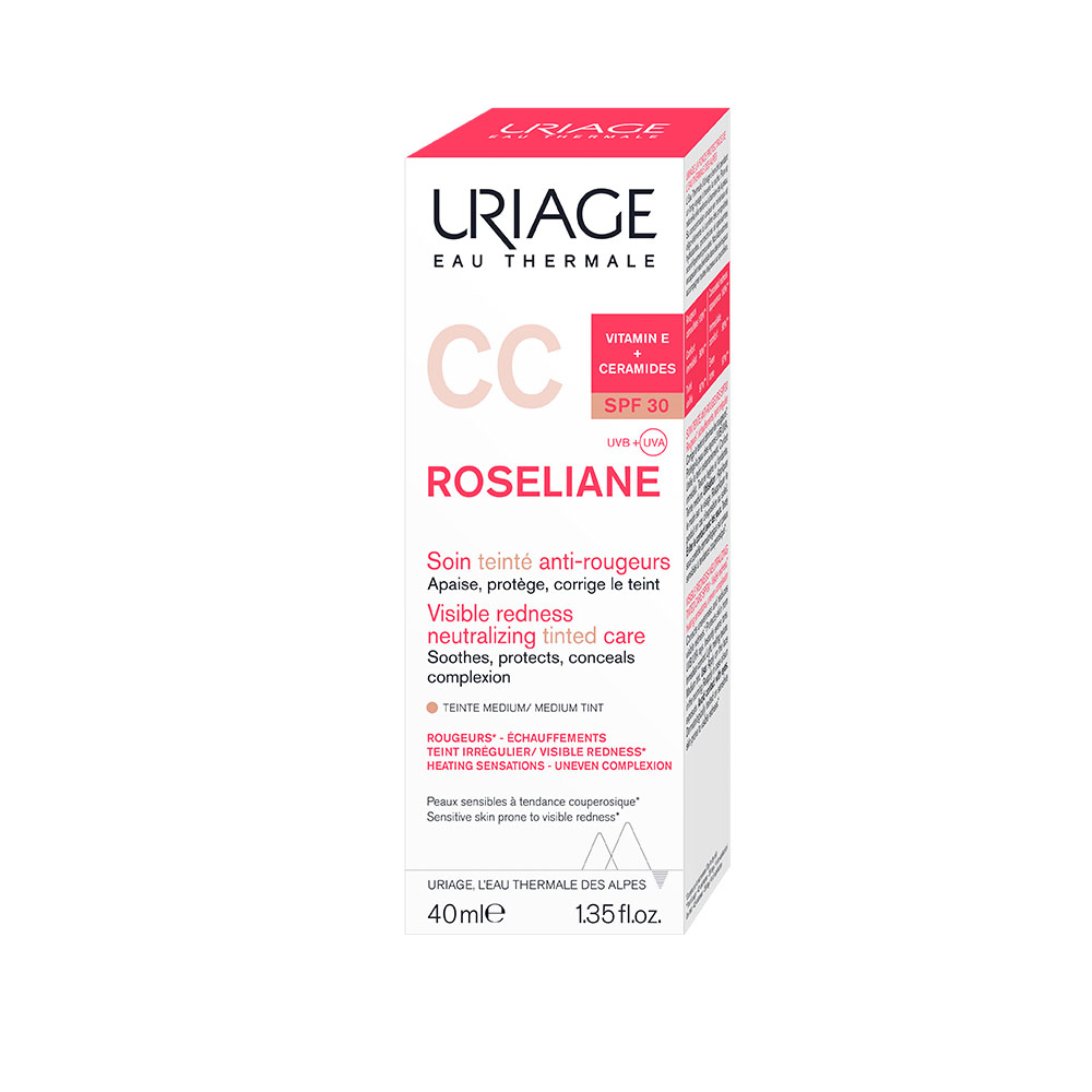URIAGE Roséliane CC  krém rosacea / bőrpír ellen SPF30 (40ml) 