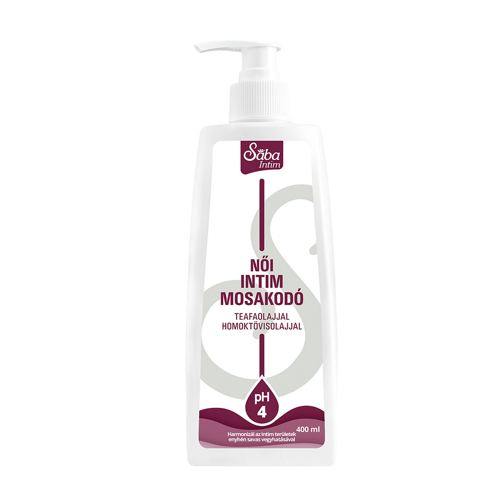 SÁBA Intim Női mosakodó teafaolajjal és homoktövissel (400ml)