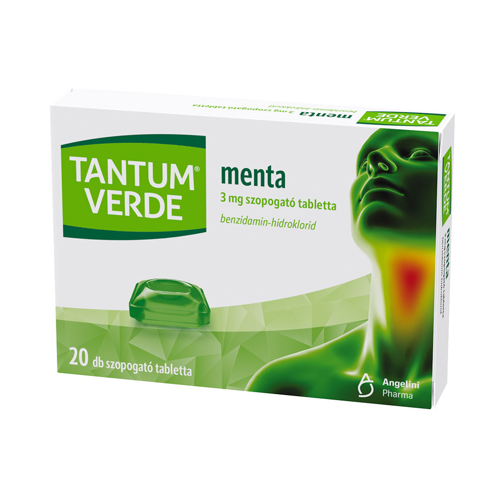 TANTUM VERDE menta 3mg szopogató tabletta (20db)