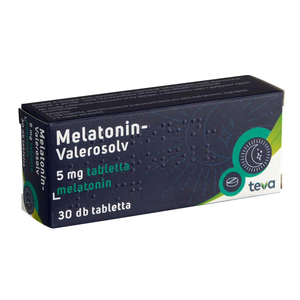 MELATONIN-Valerosolv 5 mg tabletta (30db)