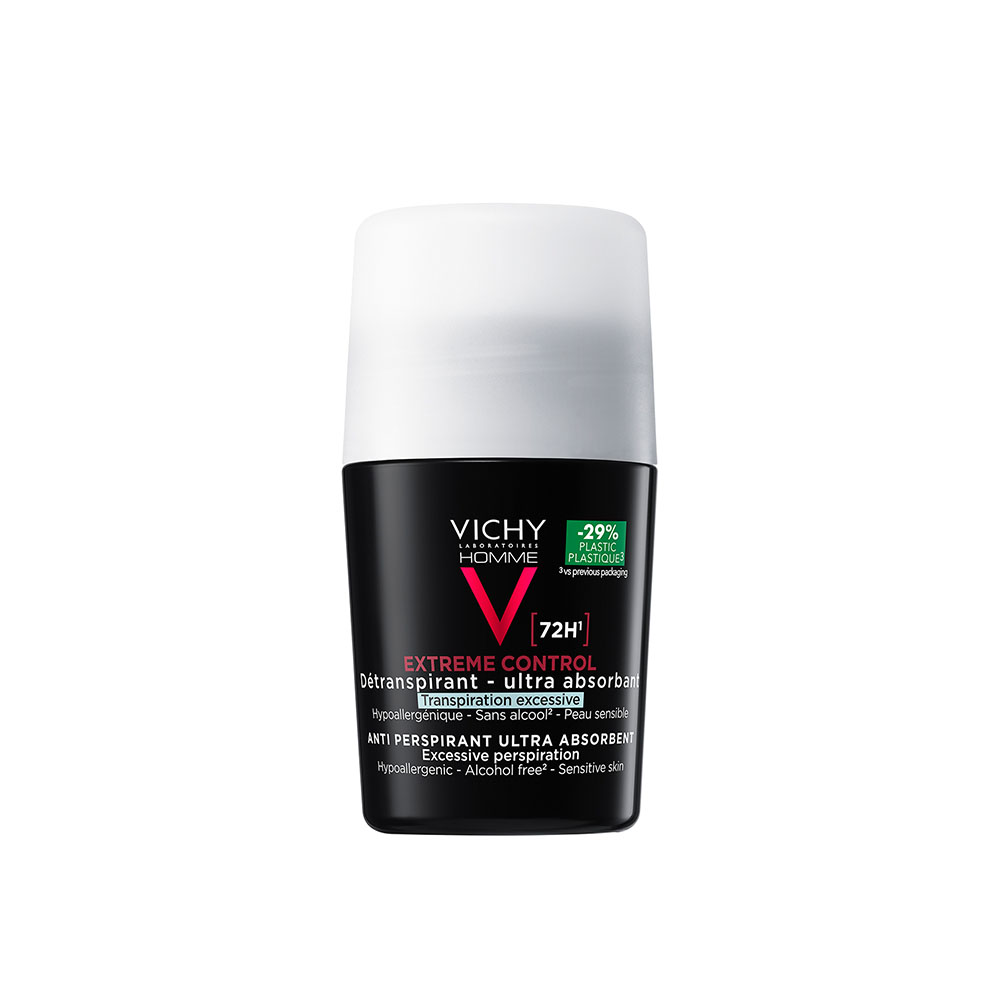 VICHY Homme Izzadságszabályozó golyós dezodor 72H hatékonysággal (50ml)  