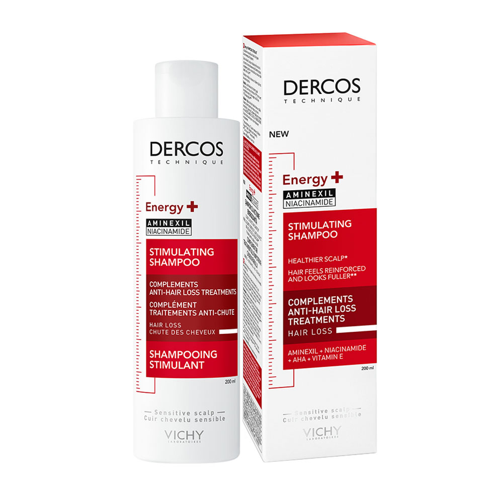 VICHY Dercos Energy+ energiát adó sampon hajhullás ellen (200ml)  