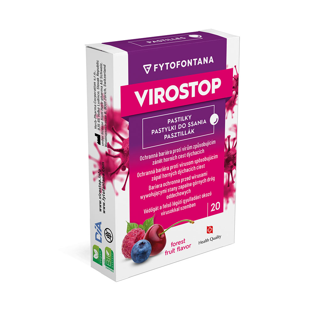 VIROSTOP pasztillák erdei gyümölcs ízű Fytofontana (20db)