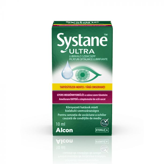 SYSTANE Ultra tartósítószer-mentes lubrikáló szemcsepp (10ml)