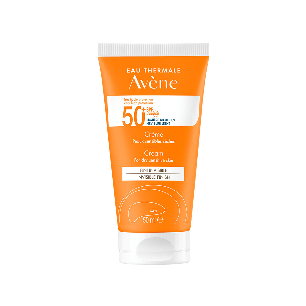 AVÈNE Suncare Napvédő arckrém száraz, érzékeny bőrre SPF50+ (50ml)
