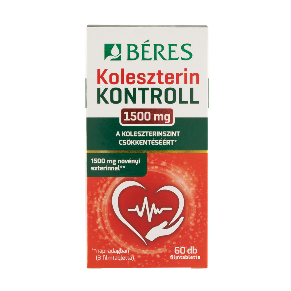 BÉRES Koleszterin Kontroll 1500mg filmtabletta (60db)