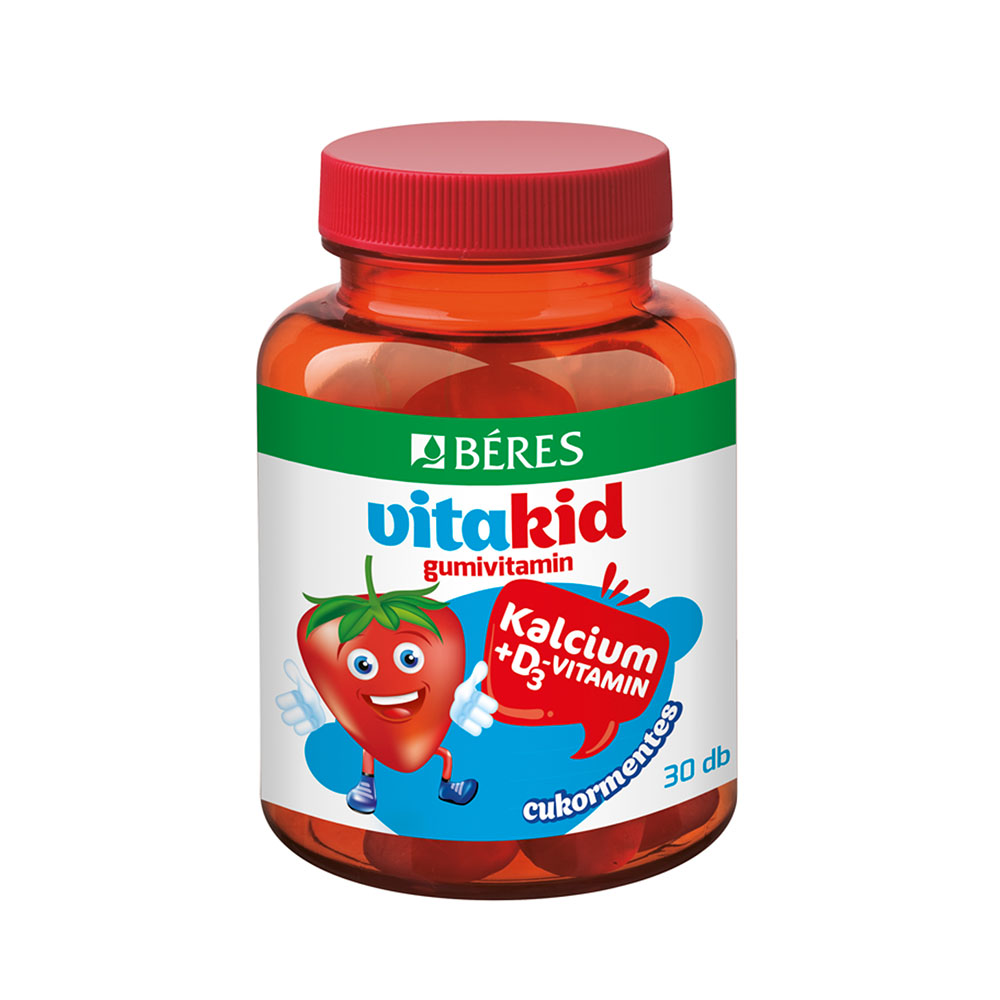 BÉRES VitaKid kalcium + D3 gumivitamin (30db)