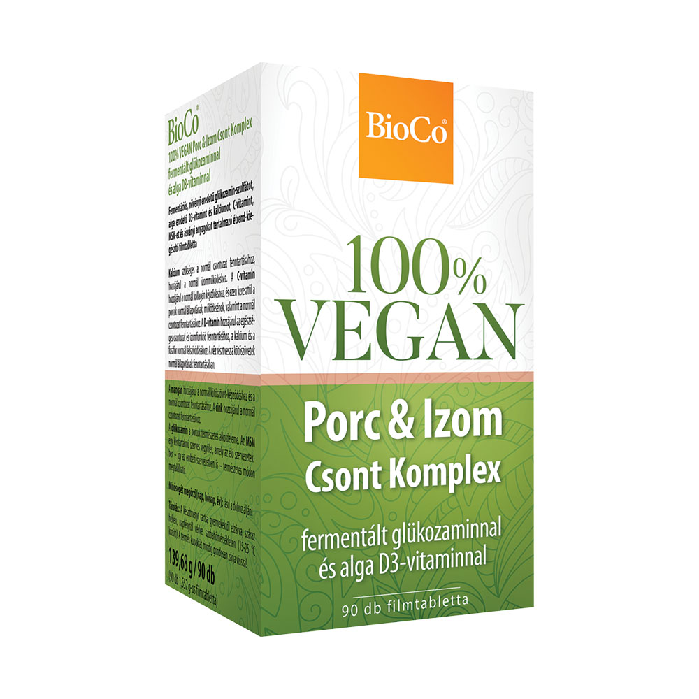 BIOCO 100% Vegan porc & izom csont komplex filmtabletta (90db)