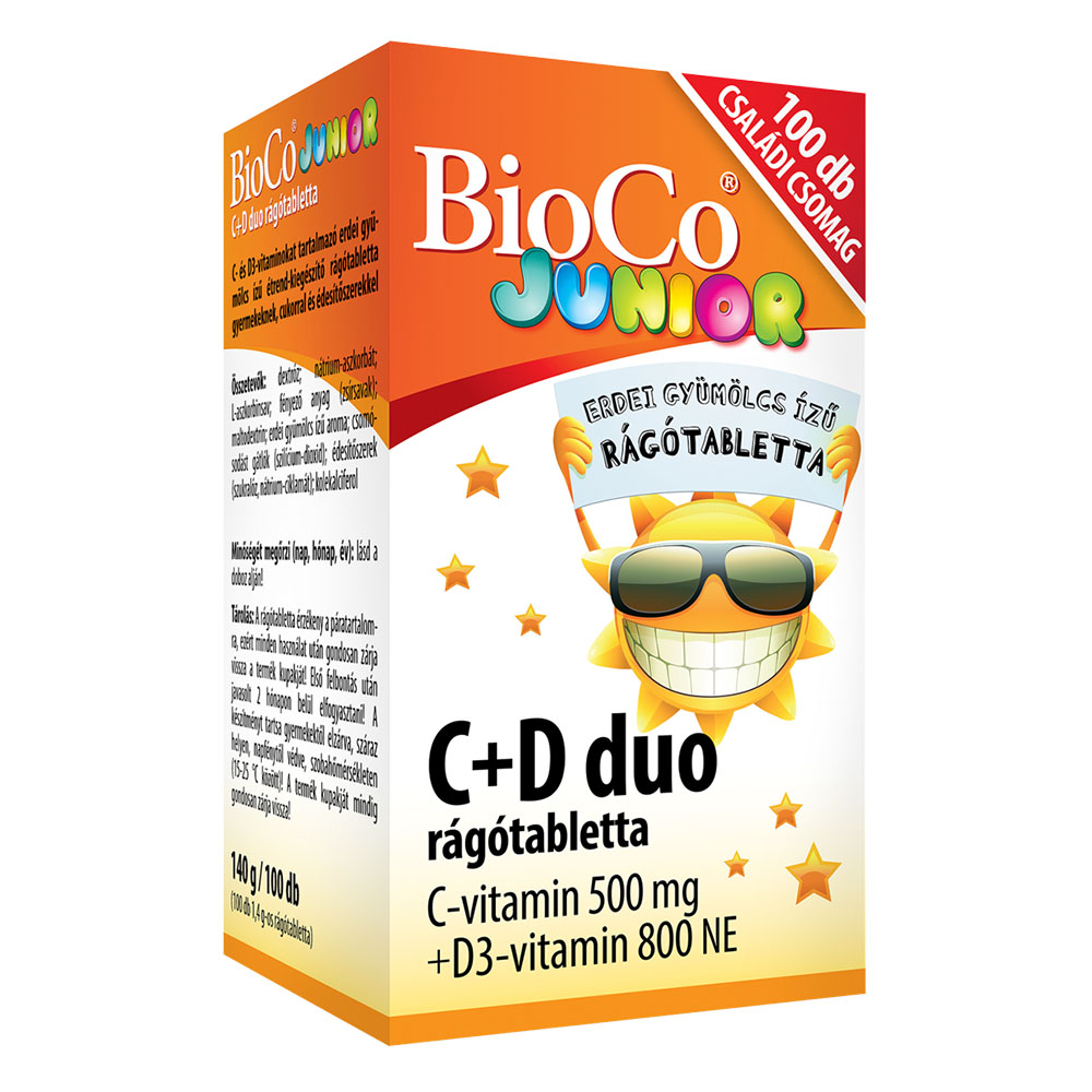 BIOCO C+D duo junior rágótabletta (100db)