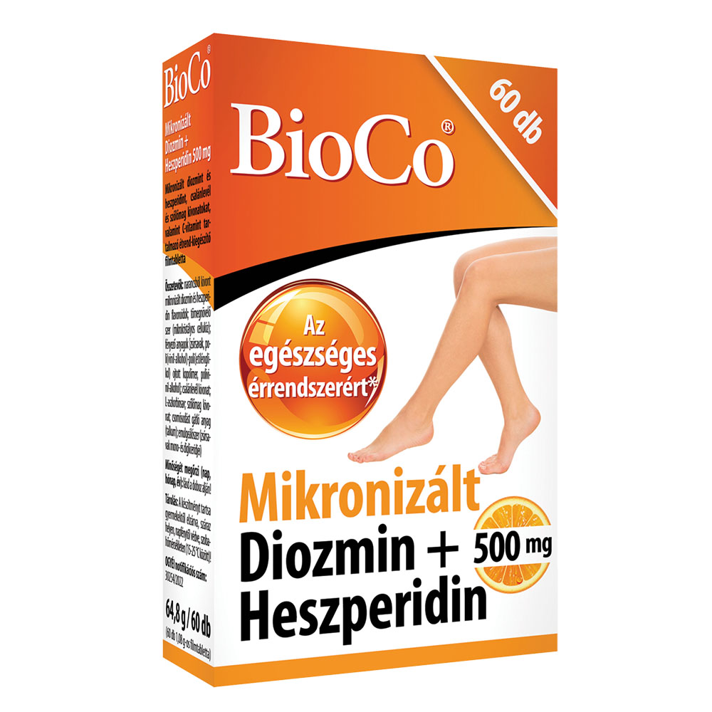 BIOCO Mikronizált Diozmin+Heszperidin 500mg filmtabletta (60db)