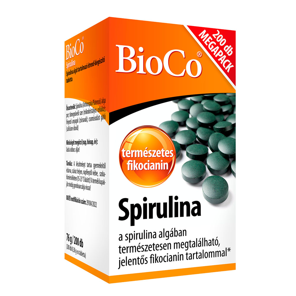 BIOCO Spirulina tabletta (200db)