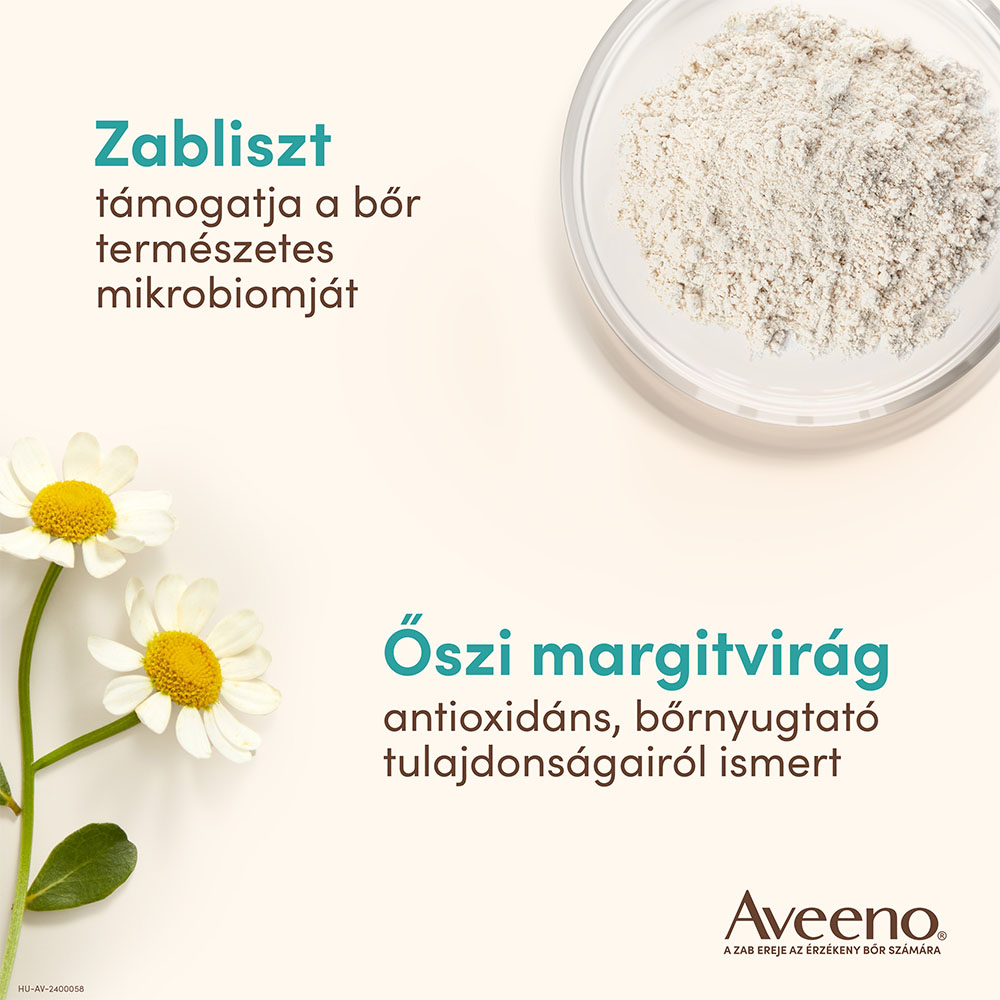 AVEENO Calm+ Restore tápláló arctisztító zabbal (200ml)