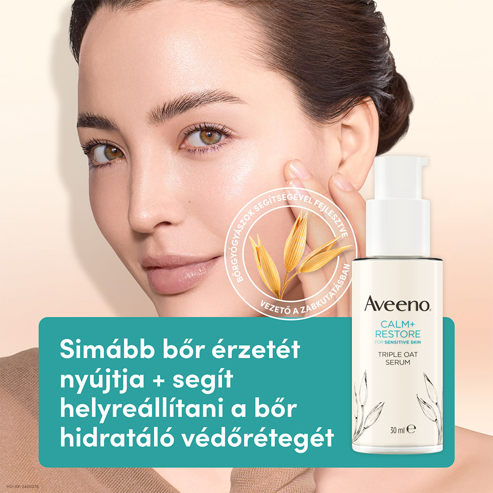 AVEENO Calm+ Restore hármas zabkomplex szérum (30ml)