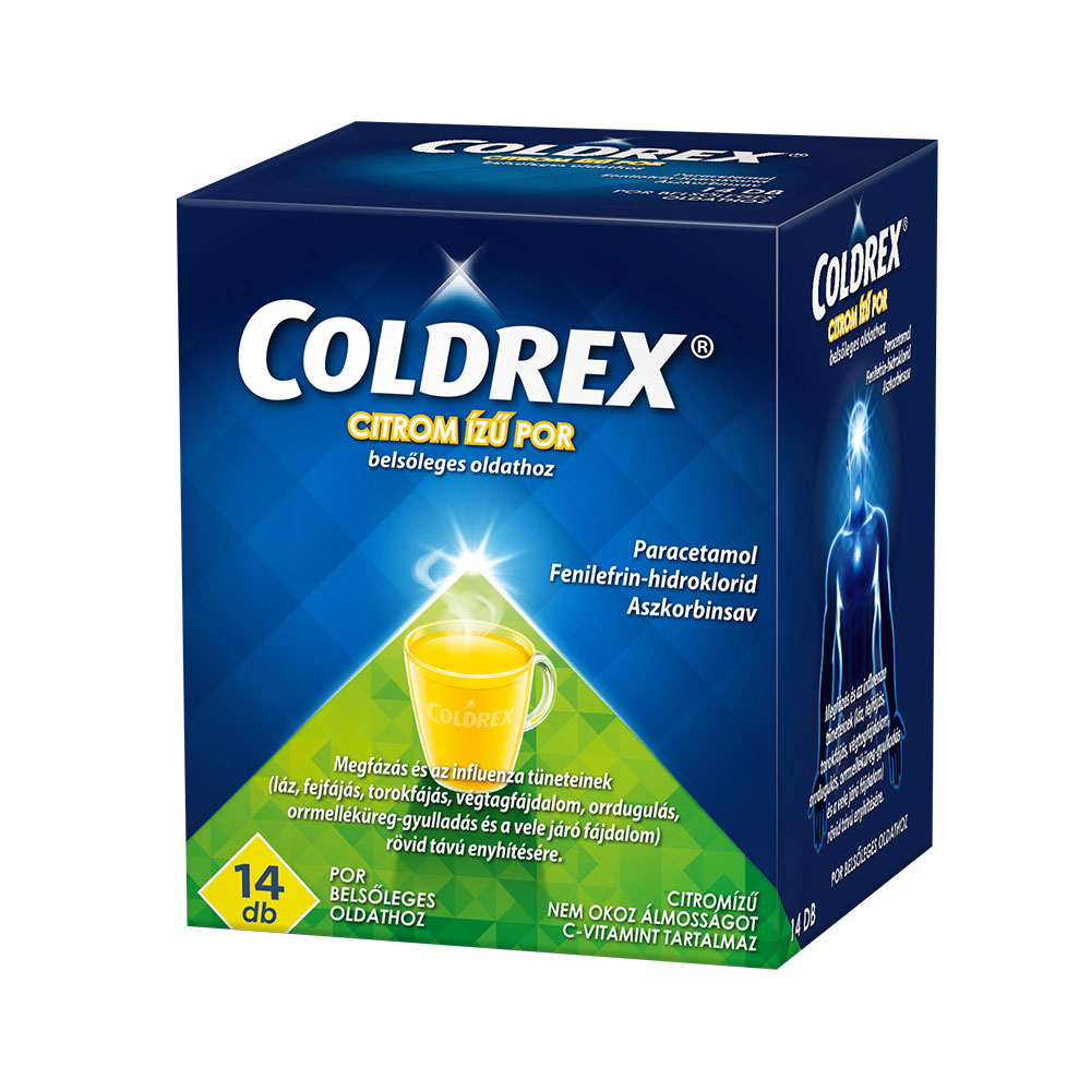 COLDREX citrom ízű por belsőleges oldathoz (14db)