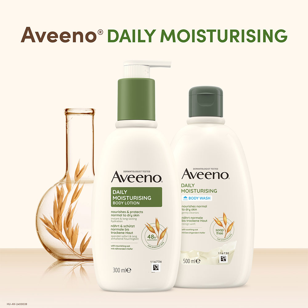 AVEENO Daily Moisturising tusfürdő enyhe illattal (500ml)