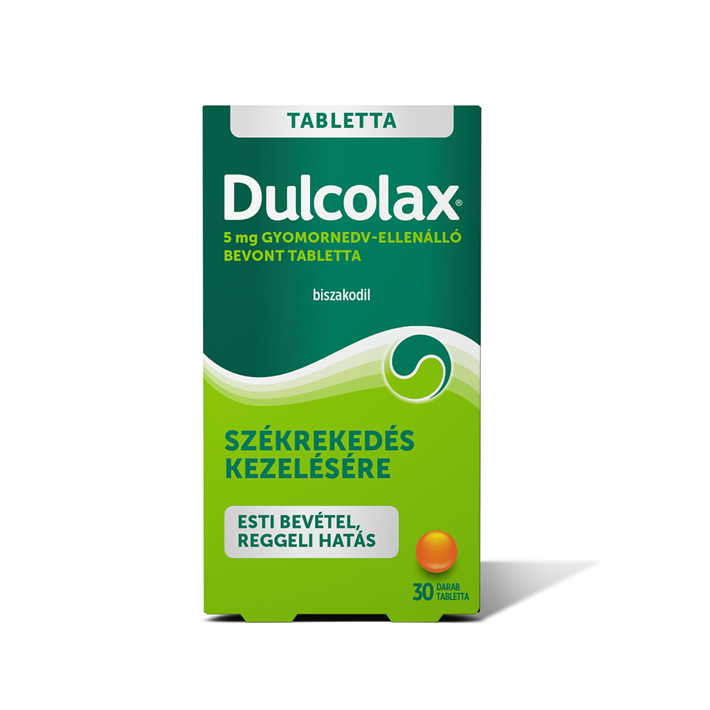 DULCOLAX 5 mg gyomornedv-ellenálló bevont tabletta (30db)