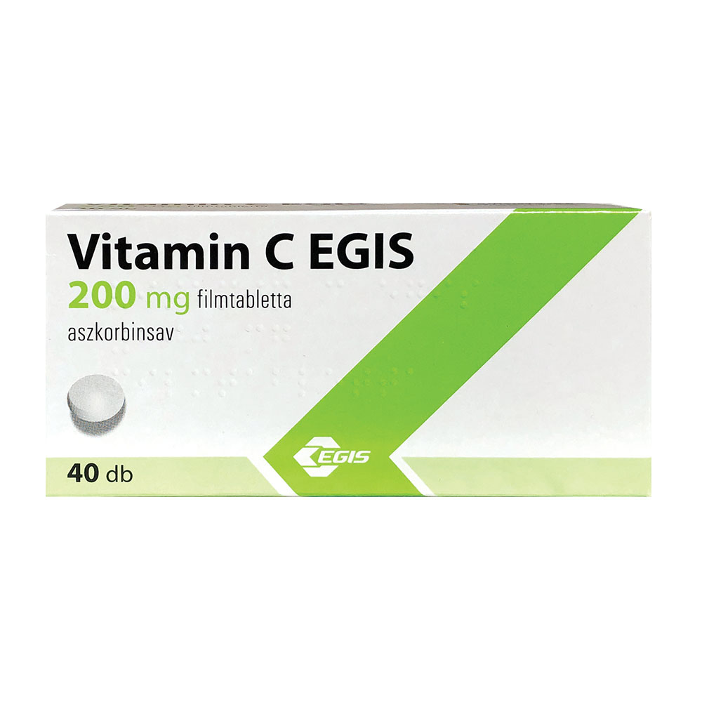 VITAMIN C EGIS 200 mg filmtabletta (40db)