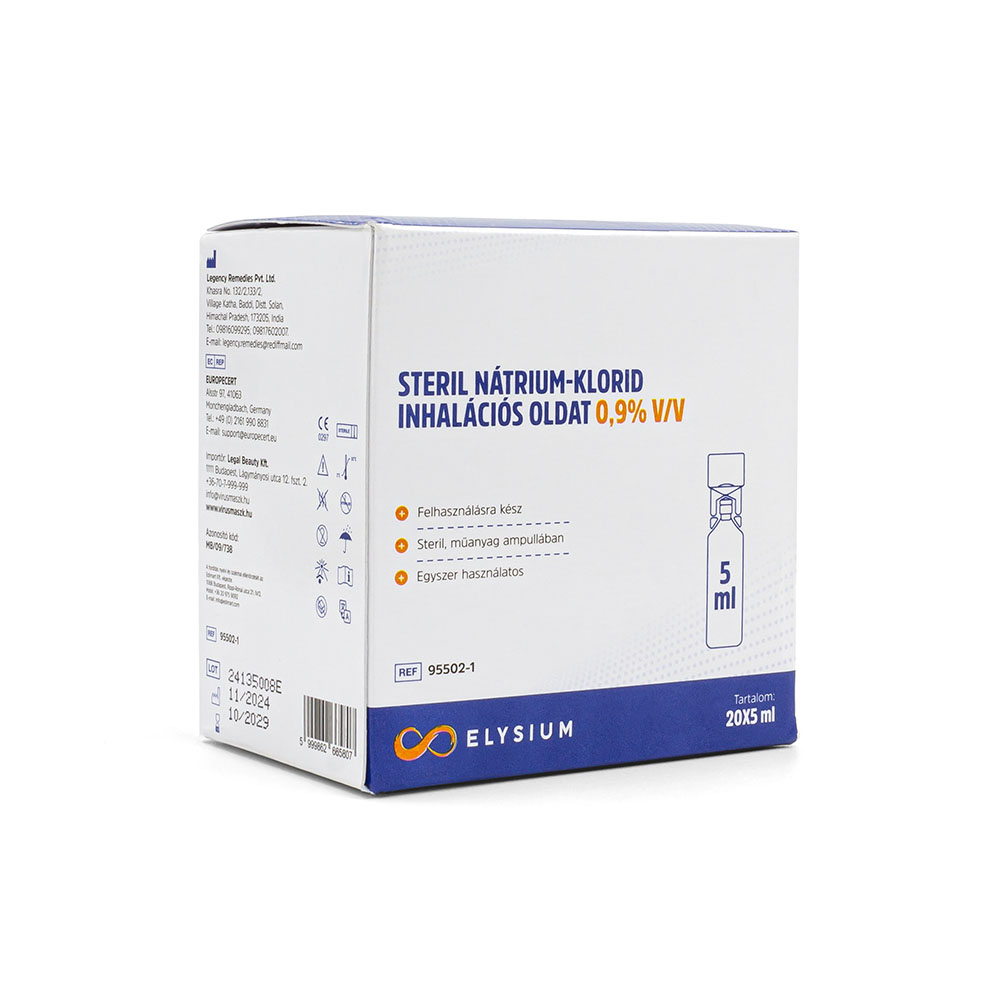 ELYSIUM steril nátrium-klorid inhalációs oldat 0,9% V/V  (20x5ml)
