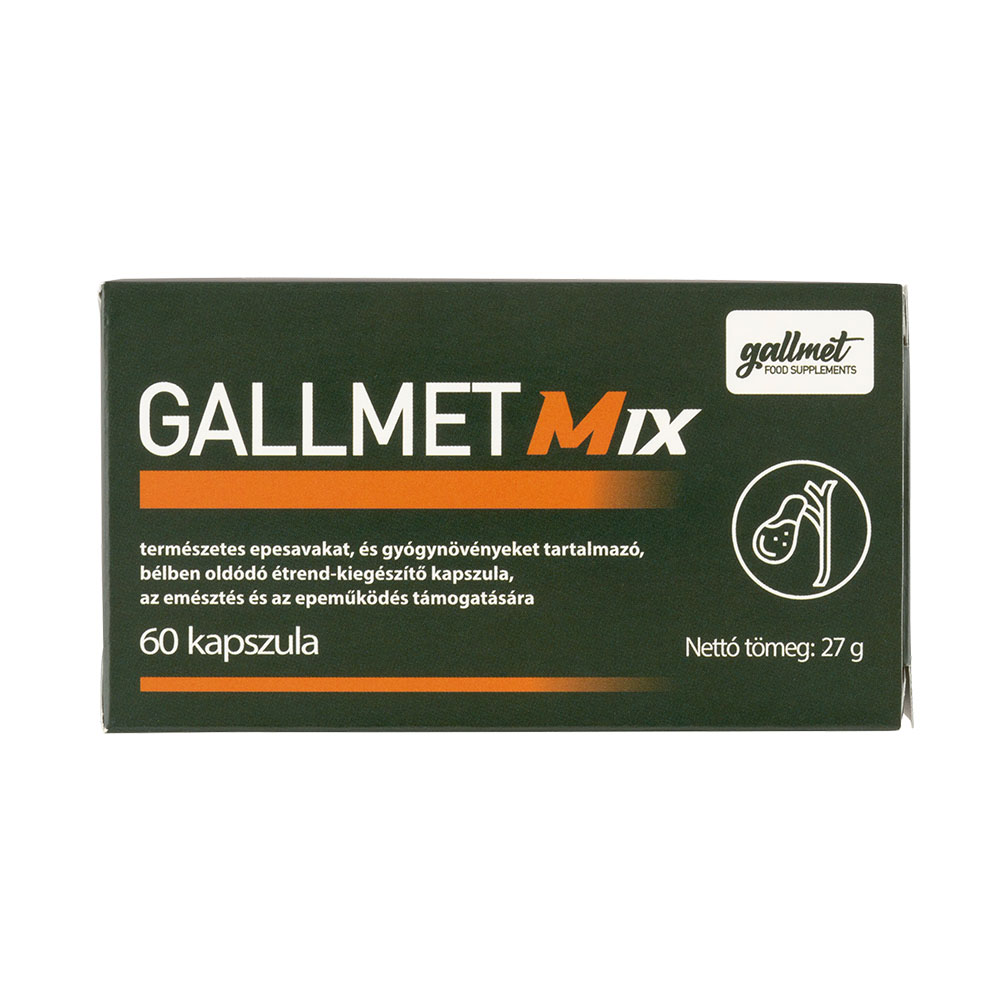GALLMET-Mix epesav és gyógynövény kapszula (60db)