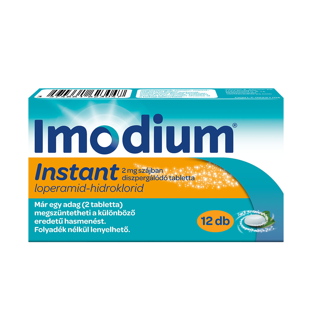 IMODIUM Instant 2mg szájban diszpergálódó tabletta (12db)