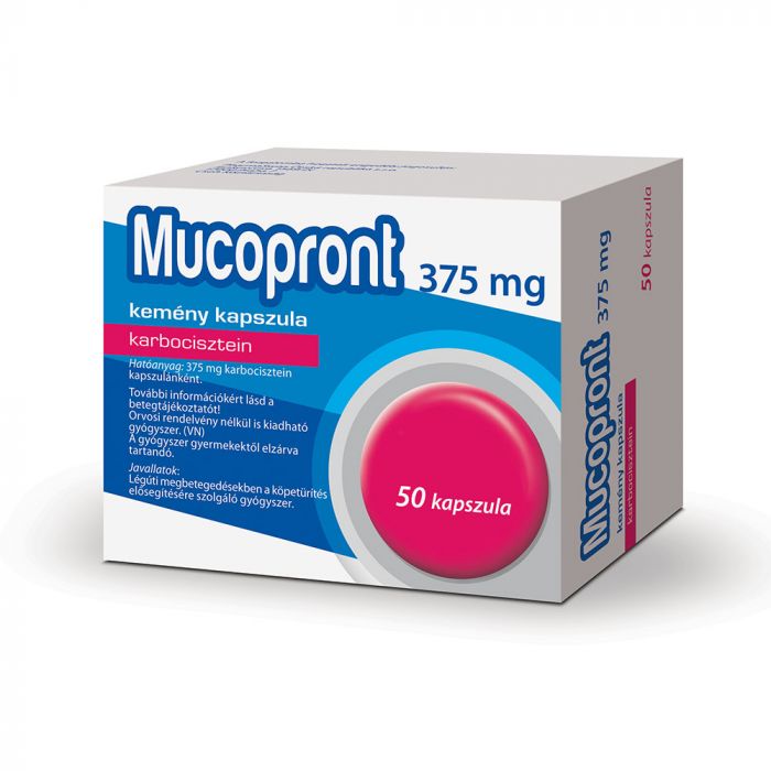 MUCOPRONT 375 mg kemény kapszula (50db)