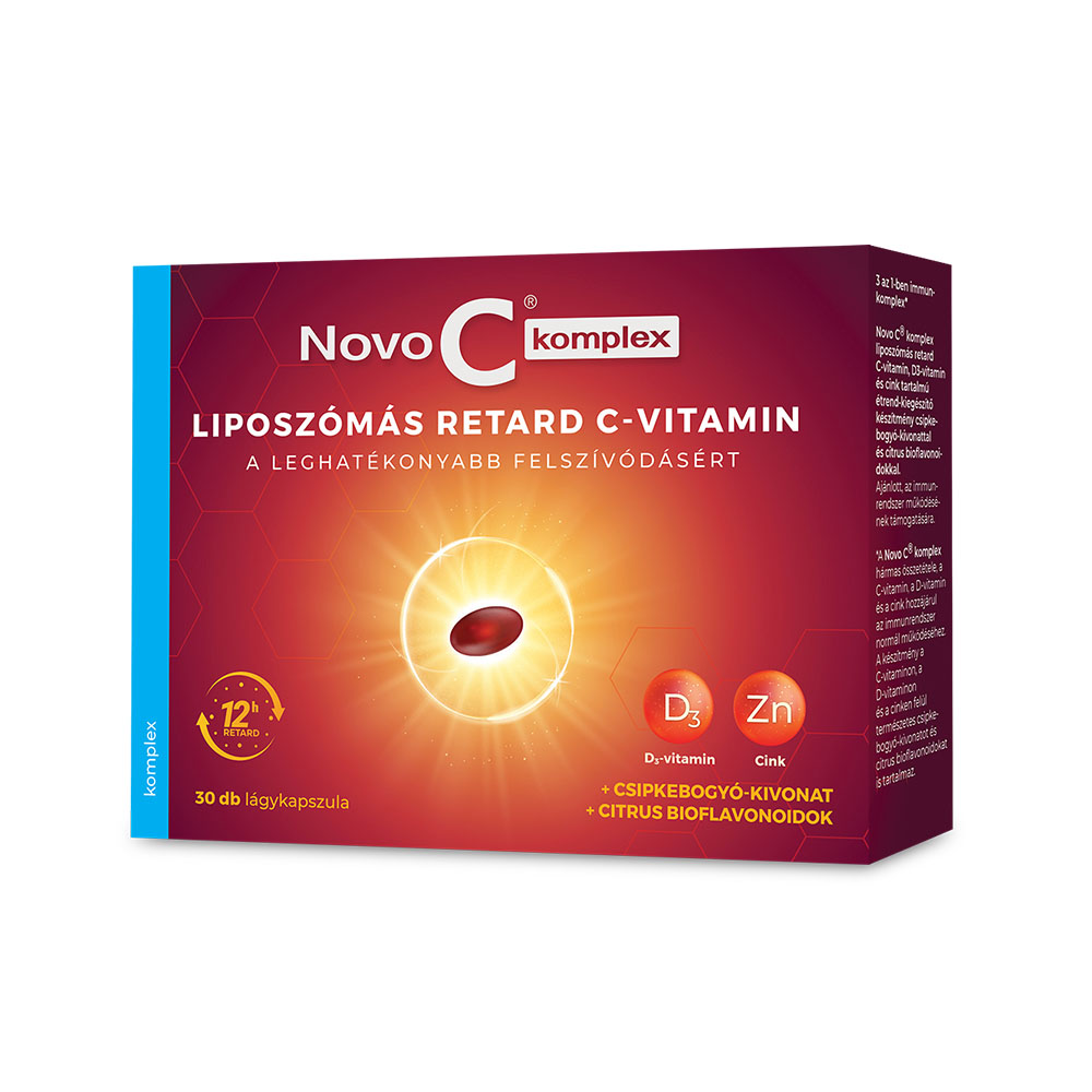 NOVO C Komplex liposzómás retard C vitamin lágykapszula (30db) 