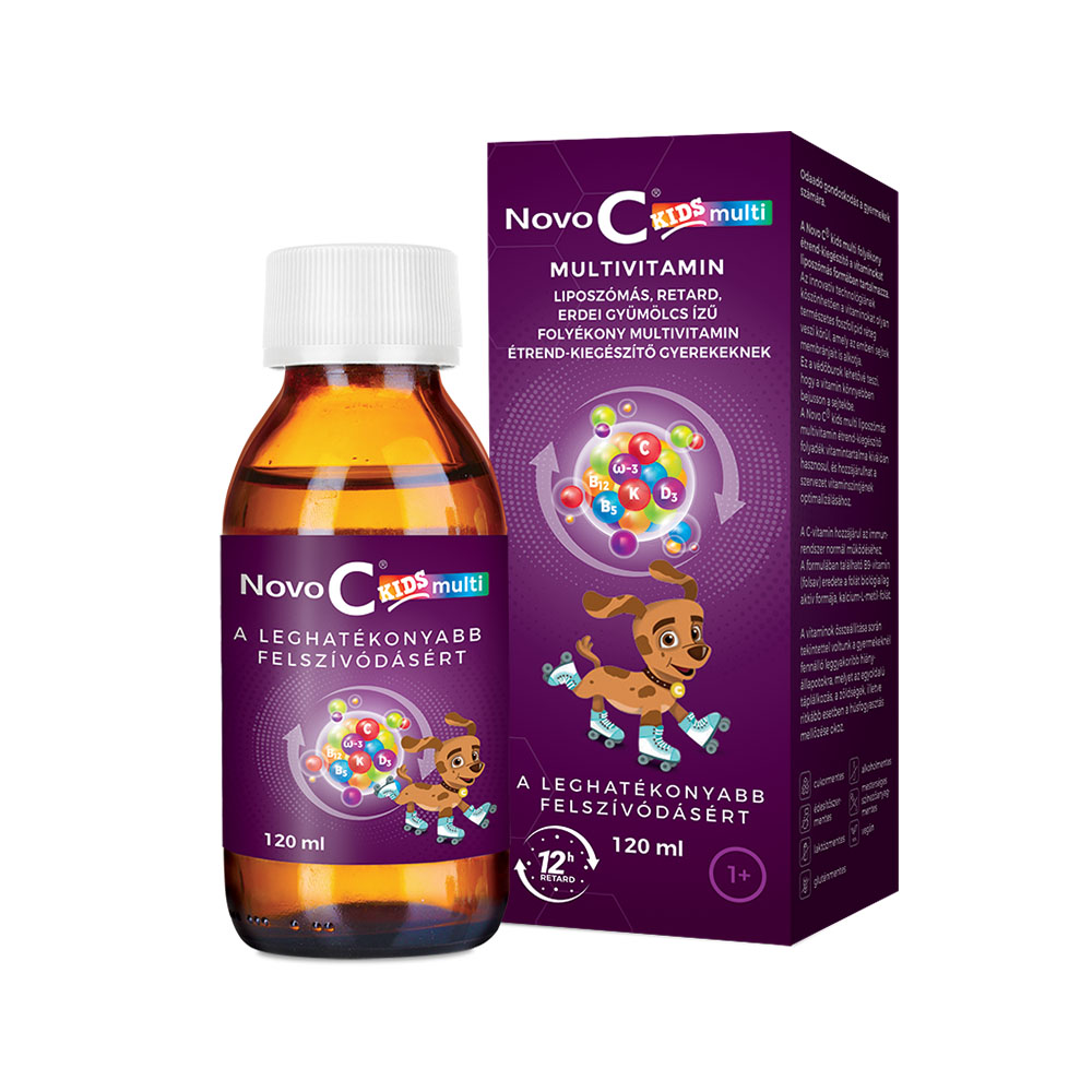 NOVO C KIDS multi liposzómás retard folyadék gyermekeknek 1 éves kortól (120ml)