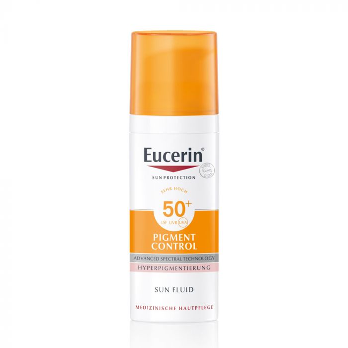 EUCERIN Sun Pigment Control napozó fluid arcra FF50+ (50ml)  
