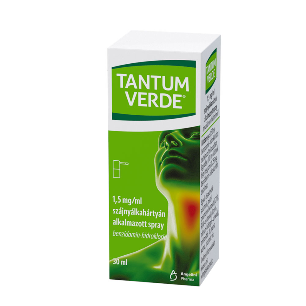 TANTUM VERDE 1,5mg/ml szájnyálkahártyán alkalmazott spray (30ml)