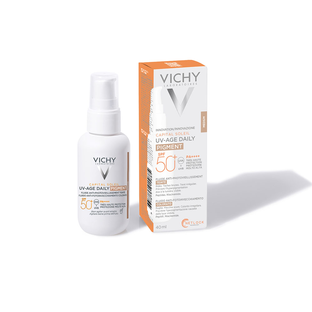 VICHY Capital Soleil UV-Age Színezett Medium SPF50 (40ml)