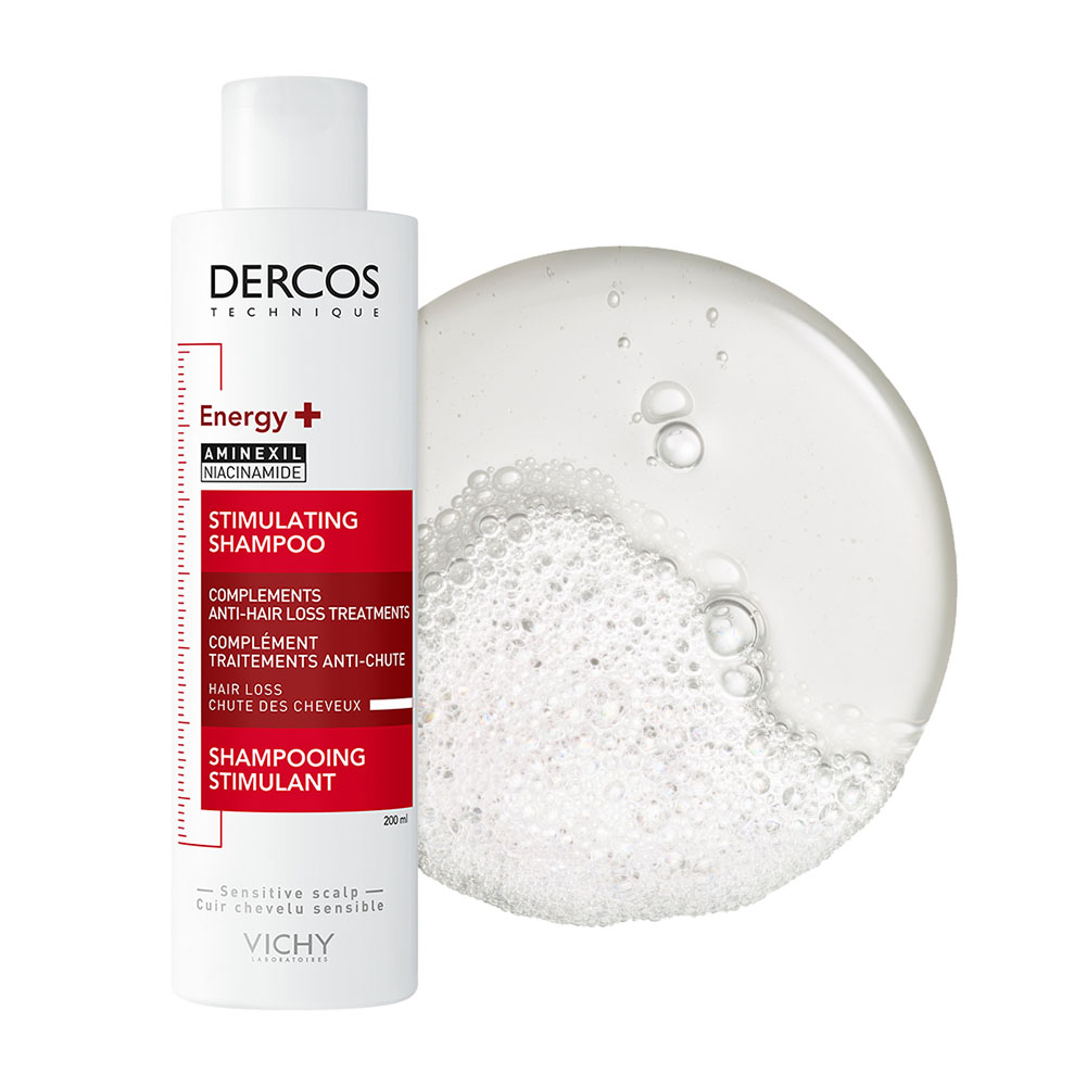 VICHY Dercos Energy+ energiát adó sampon hajhullás ellen (200ml)  