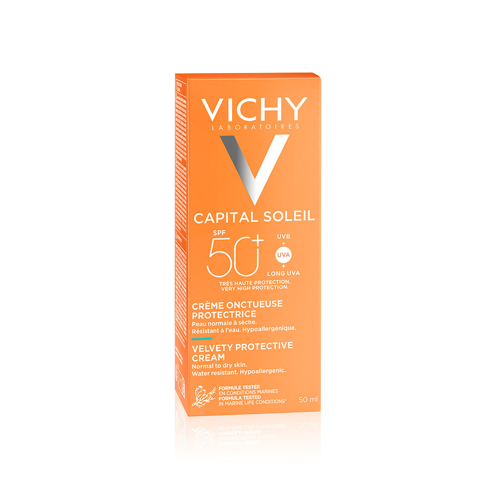 VICHY Capital Soleil Bársonyos napvédő krém arcra SPF50+ (50ml)    