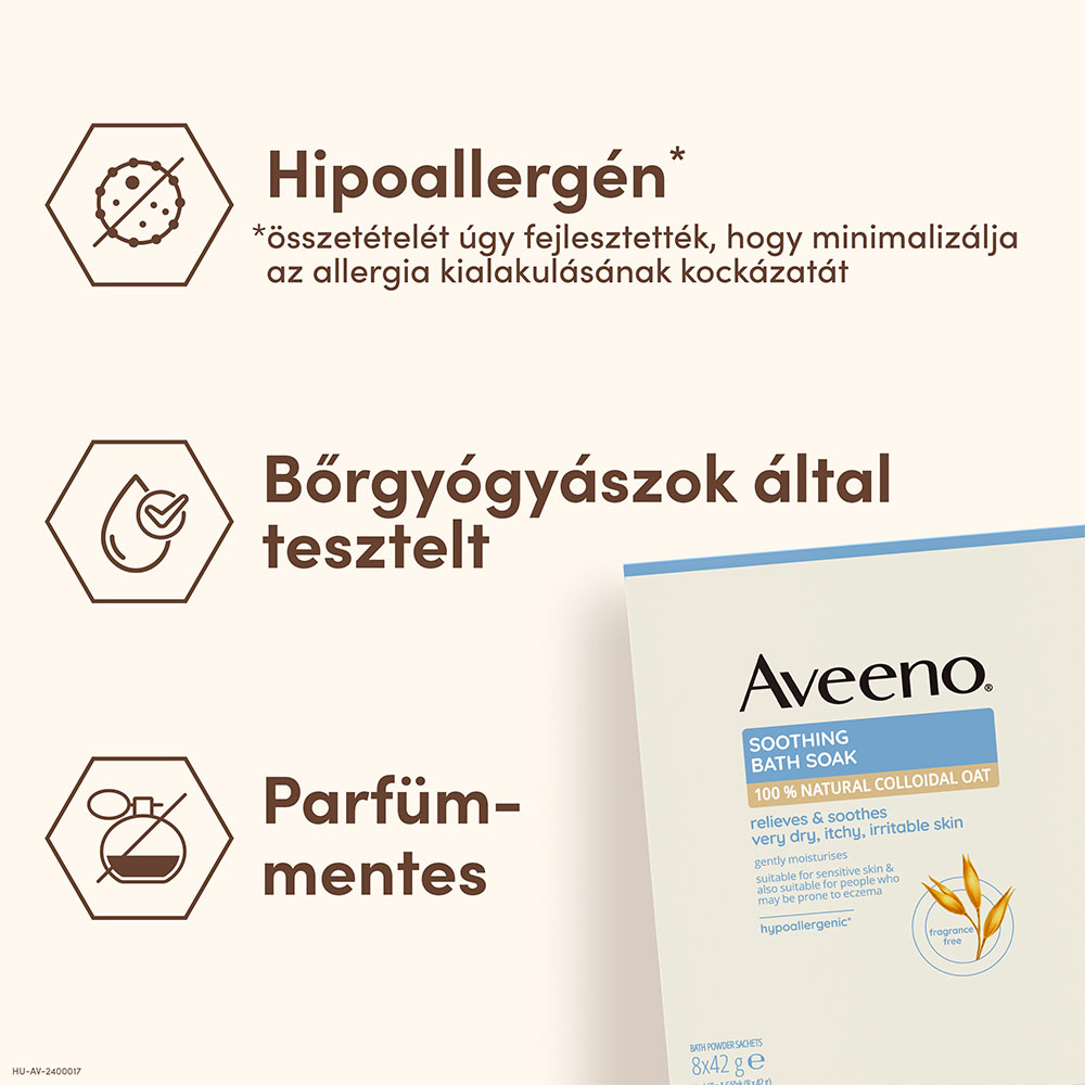 AVEENO Nyugtató fürdőpor (8x42g)