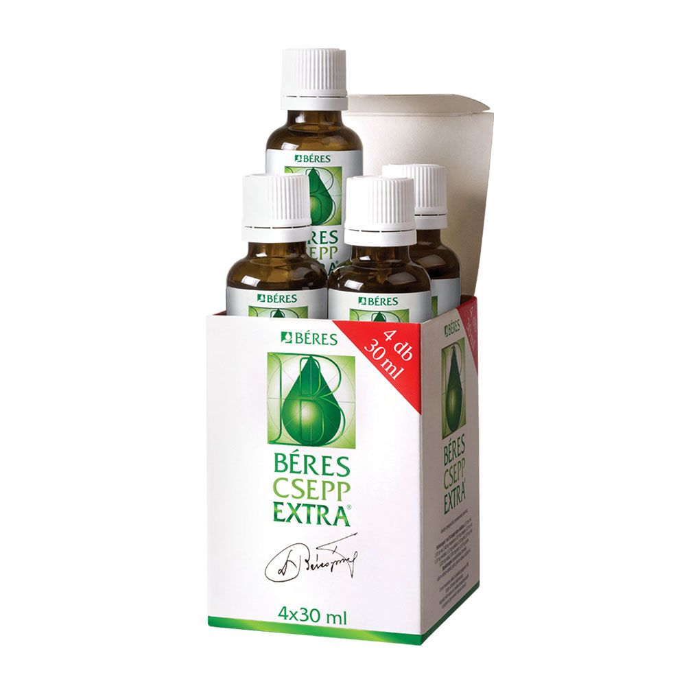 BÉRES CSEPP EXTRA belsőleges oldatos cseppek (4x30ml) 